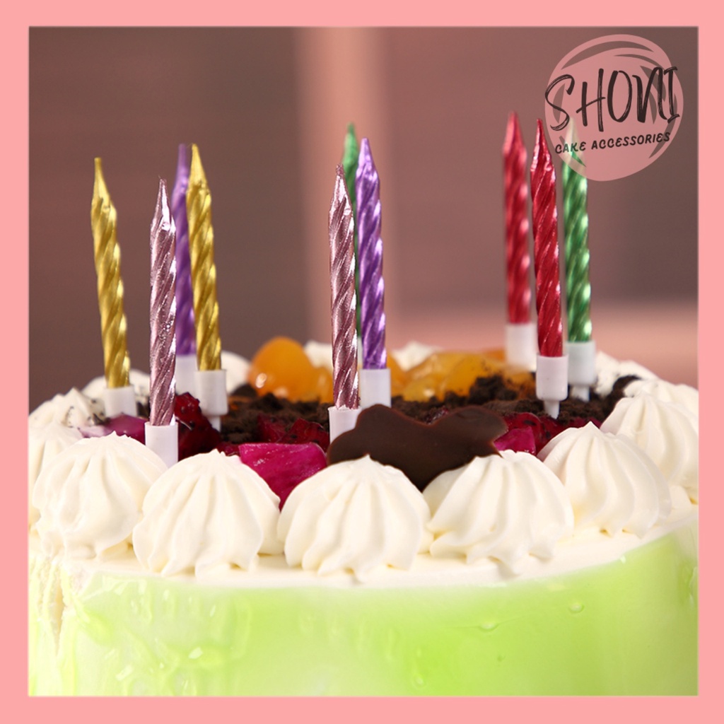 Nến Nhũ Xoắn Trang Trí Bánh Kem Sinh Nhật Giá Sĩ Tốt