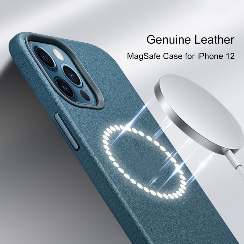 Ốp điện thoại HOCE da từ tính in logo thích hợp cho iPhone 12 13 14Pro Max 12 13 Mini 14Plus