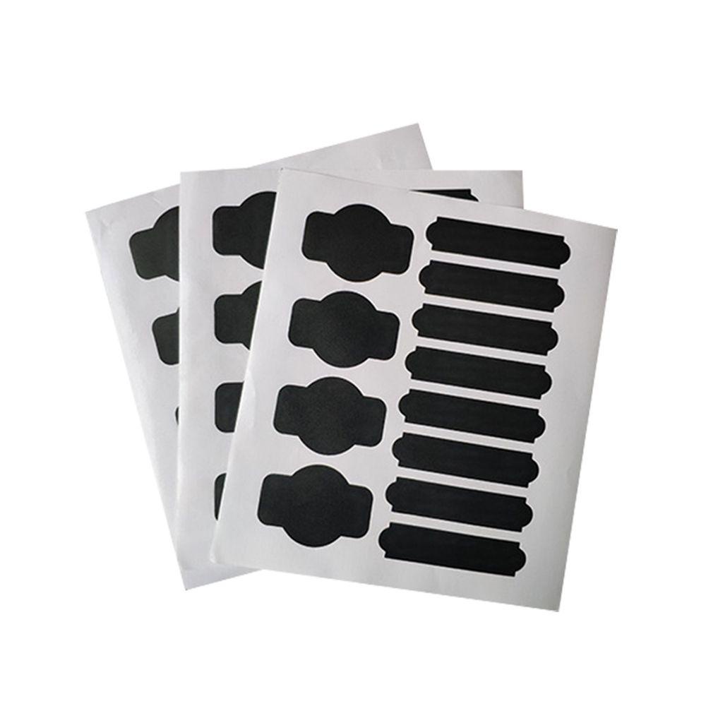 LONTIME Set 12 / 36 Miếng Dán Bảng Đen Bằng Nhựa PVC Có Thể Xóa Được