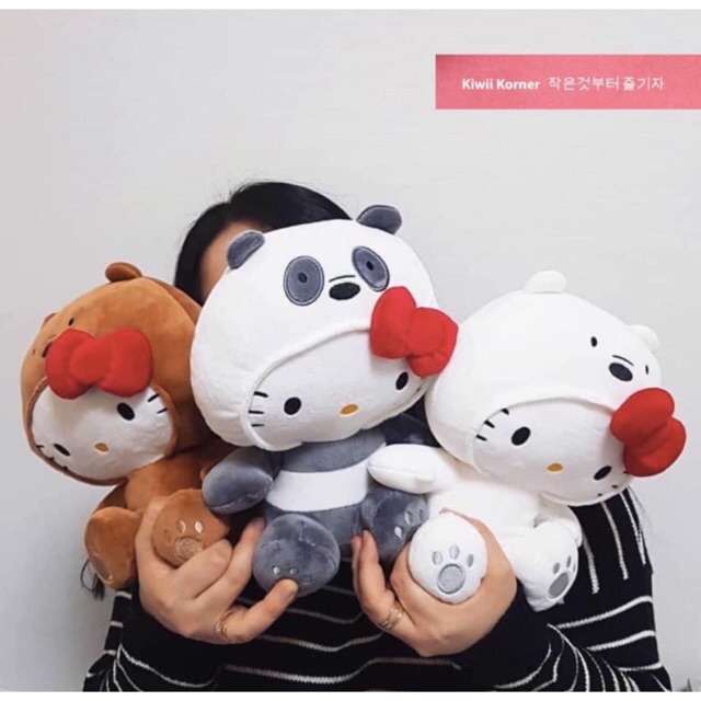 Mèo bông Hello Kitty Sanrio x We Bare Bears CNN