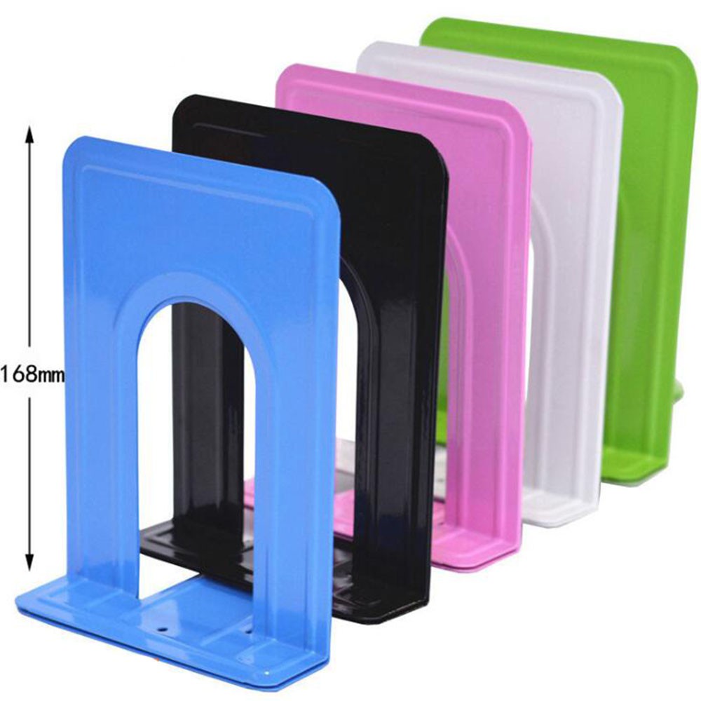 Bộ 2 Giá Đỡ Sách / Đĩa CD Để Bàn Bằng Kim Loại Chịu Được Sức Nặng Chống Trượt Thông Dụng
