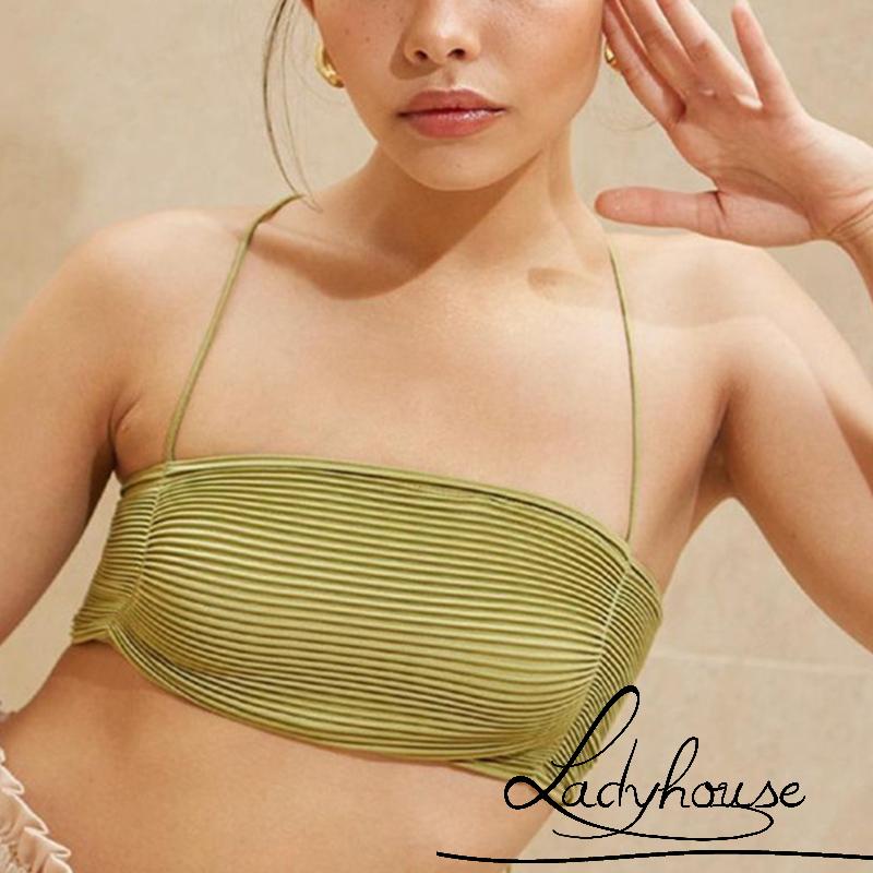 Áo Croptop Hai Dây Màu Sắc Trơn Thời Trang Mùa Hè Cho Nữ