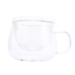 Clear Glass Coffee Tea Cup With Tea Infuser Filter&Lid New
