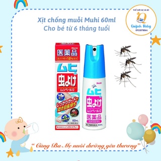 Xịt chống muỗi Muhi 60ml