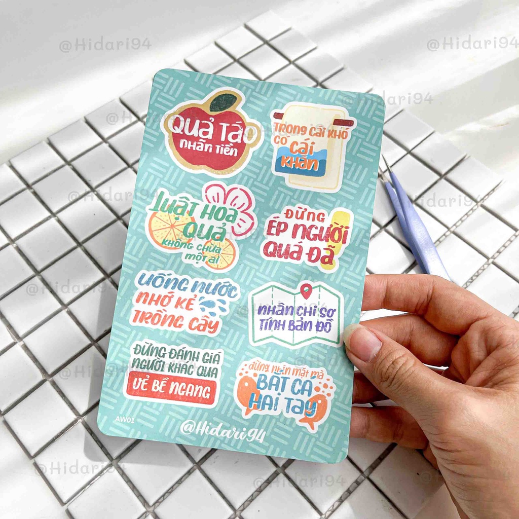 Sticker Thành Ngữ Gen Z  Hài Hước | Hidari thiết kế