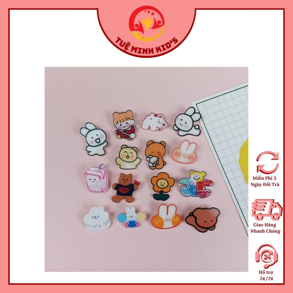 Huy Hiệu Balo, Pin Cài Áo Cartoon Badge Nhật Bản Cho Bé Đáng Yêu ( Giao Ngẫu Nhiên)