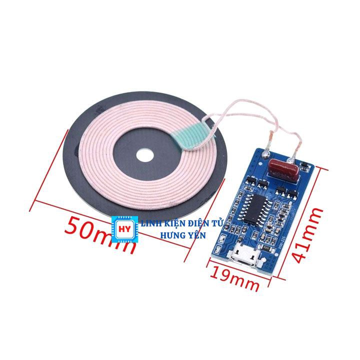 Bộ Sạc Nhanh Không Dây 5V 1A 5W Cho Điện Thoại