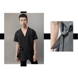 Áo Yukata đen