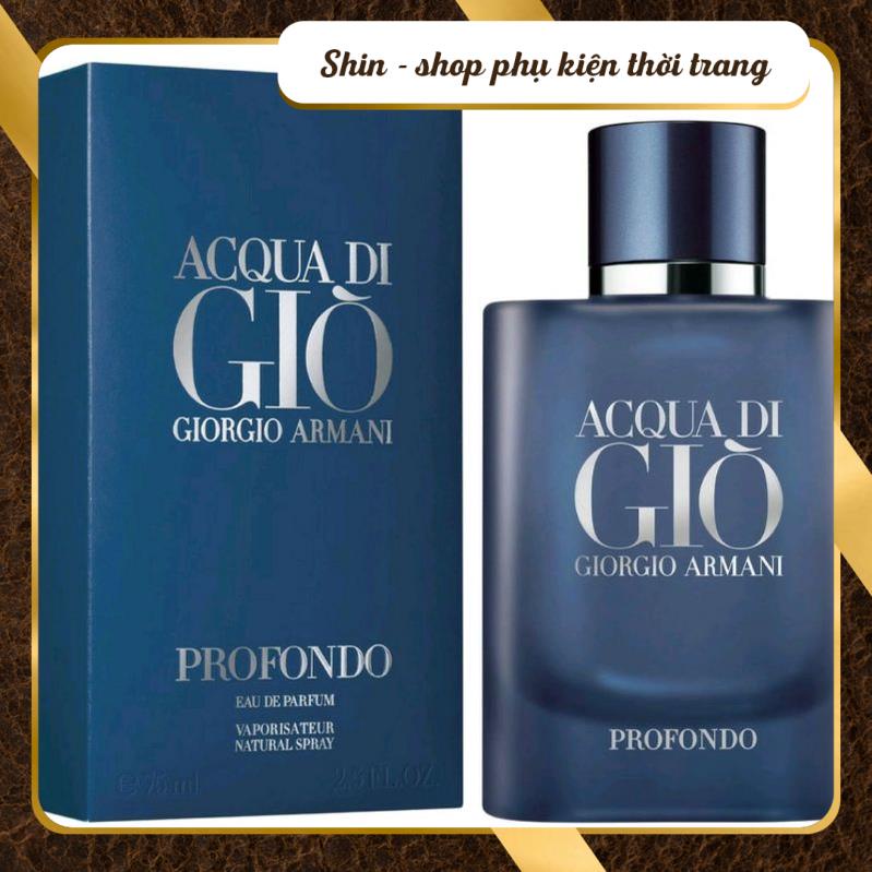 Nước hoa nam dầu thơm nam tính Acqua Di Giò Xanh Profumo 100ml lưu hương lâu mạnh mẽ cuốn hút - Shin Shop | WebRaoVat - webraovat.net.vn