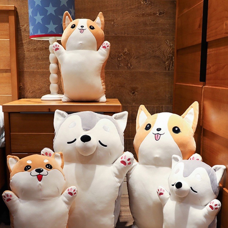 Thú nhồi bông chó Husky ngáo cưng- Gấu bông chó Corgi lém lỉnh
