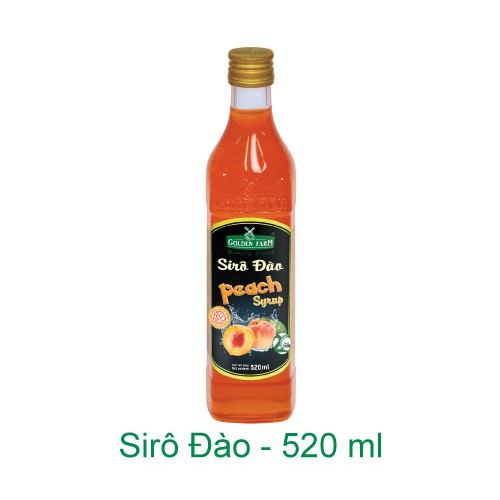 Siro Đào Golden Farm 520Ml