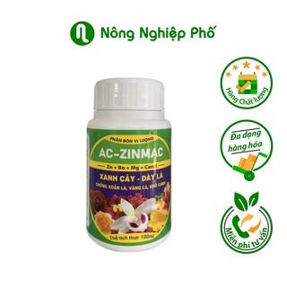 Phân bón vi lượng ac zinmac xanh cây dày lá - chai 100ml