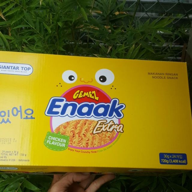 Mì Ăn Sống Enaak Hộp 24 gói Nhập Khẩu Indo