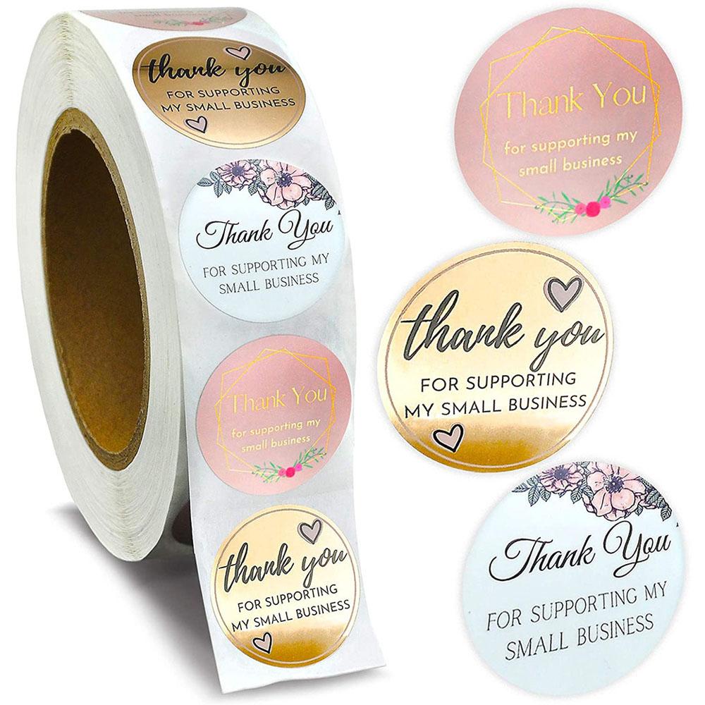 Miếng Dán Trang Trí Quà Tặng In Chữ Thank You Độc Đáo