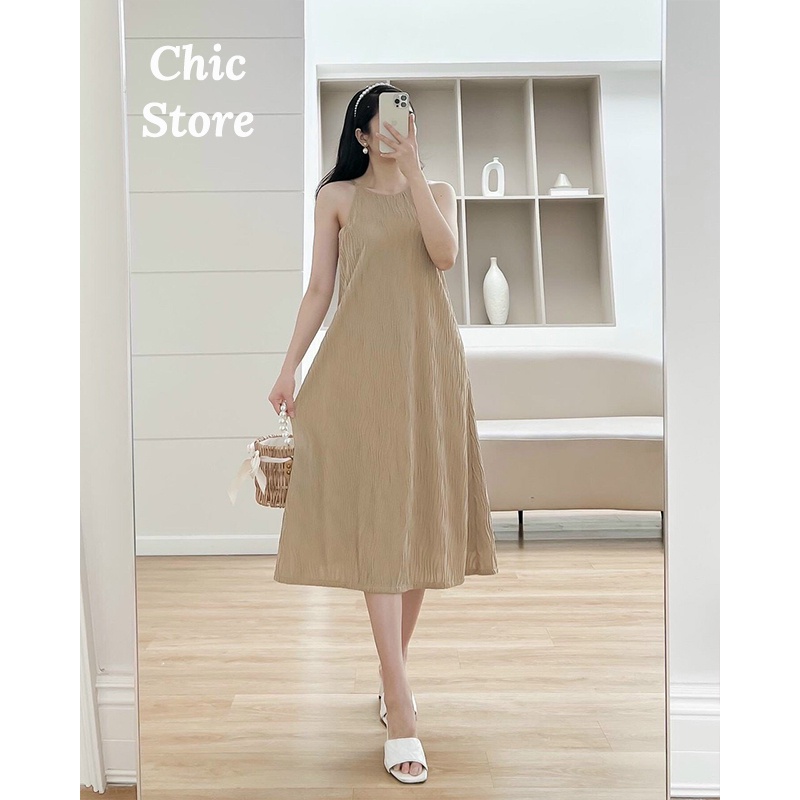 Đầm maxi đi biển dáng suông xòe mặc mùa hè,đi tiệc sang trọng thanh lịch Chic.Store