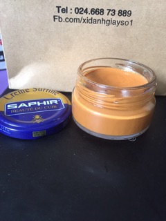 Xi đánh giày màu vàng bò Saphir Pháp (light brown)