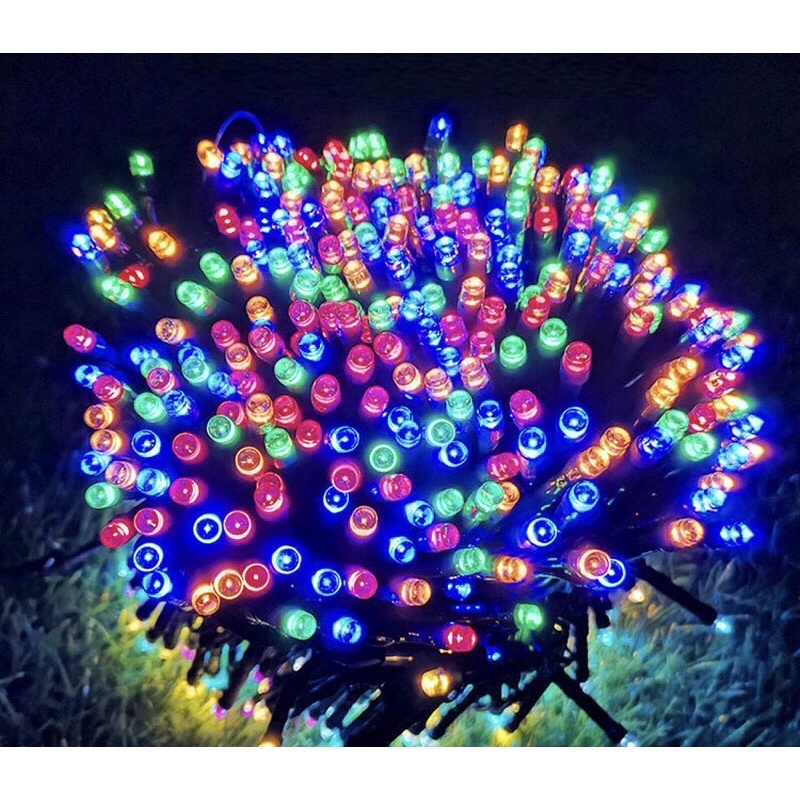 Dây đèn nháy thả mành ,Đèn led sợi mành buông 2m5 chống nước bóng nhiều màu trang trí nhà cửa