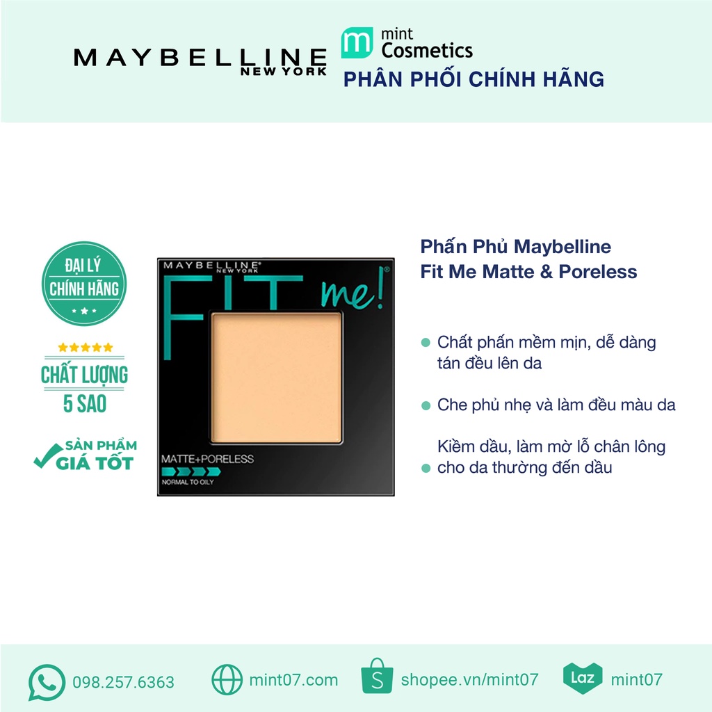 Phấn Phủ Maybelline Fit Me Matte Poreless