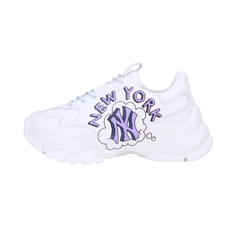 Giày thể thao Sneaker MLB Big Ball Chunky New York logo NY màu Tím