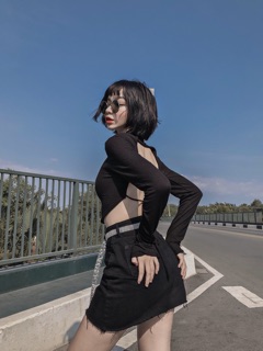 Basic Denim Skirt thương hiệu ROCKY Denim