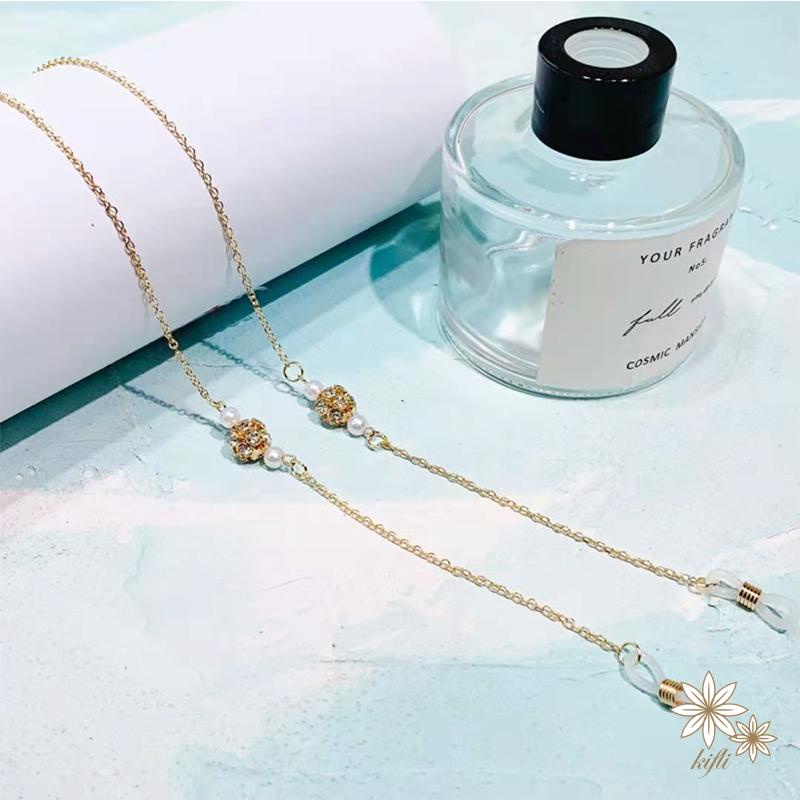 Dây Đeo Gắn Kính Chống Thất Lạc Đính Ngọc Trai Thời Trang