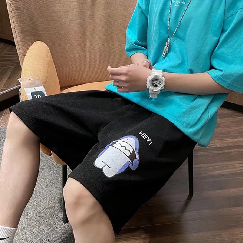 Quần Short Nam Ống Rộng In Họa Tiết Hoạt Hình size M-8XL