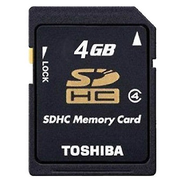 Thẻ Nhớ Toshiba 4GB SDHC Class 4 Tốc Độ Cao C4 P-SDHC4G4 Cho Máy Ảnh Kỹ Thuật Số