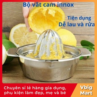 Bộ vắt cam INOX tiện dụng Việt Nhật kèm ca đong định mức Vbig Mart