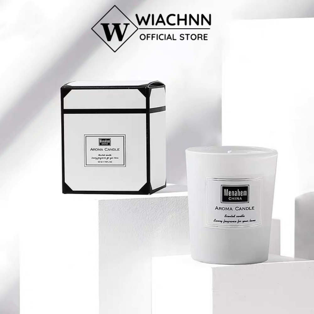 Nến Thơm Cầu Vồng WIACHNN Sáp Đậu Nành Không Khói Khử Mùi Thư Giãn Size Lớn