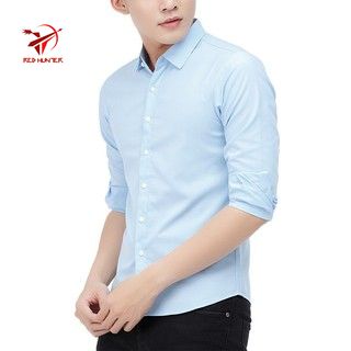 Áo sơ mi nam nữ dài tay Unisex Basic TRƠN Form rộng màu trắng và đen Chất cotton lụa mịn mát Bigsize