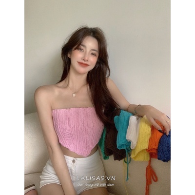 Áo Ống Ngắn Thắt Dây Đa Năng Quyến Rũ Thời Trang Hàn Quốc