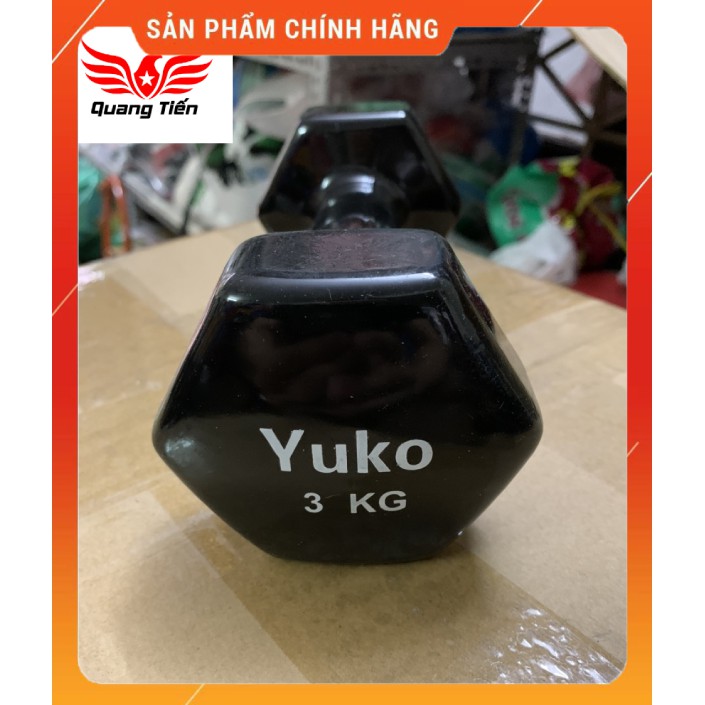 Tạ tay cao su cao cấp Yuko 3 kg(giá 1 quả)