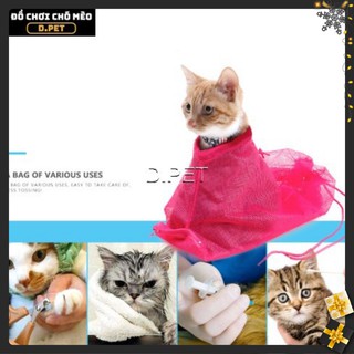 Túi lưới hỗ trợ tắm cho mèo