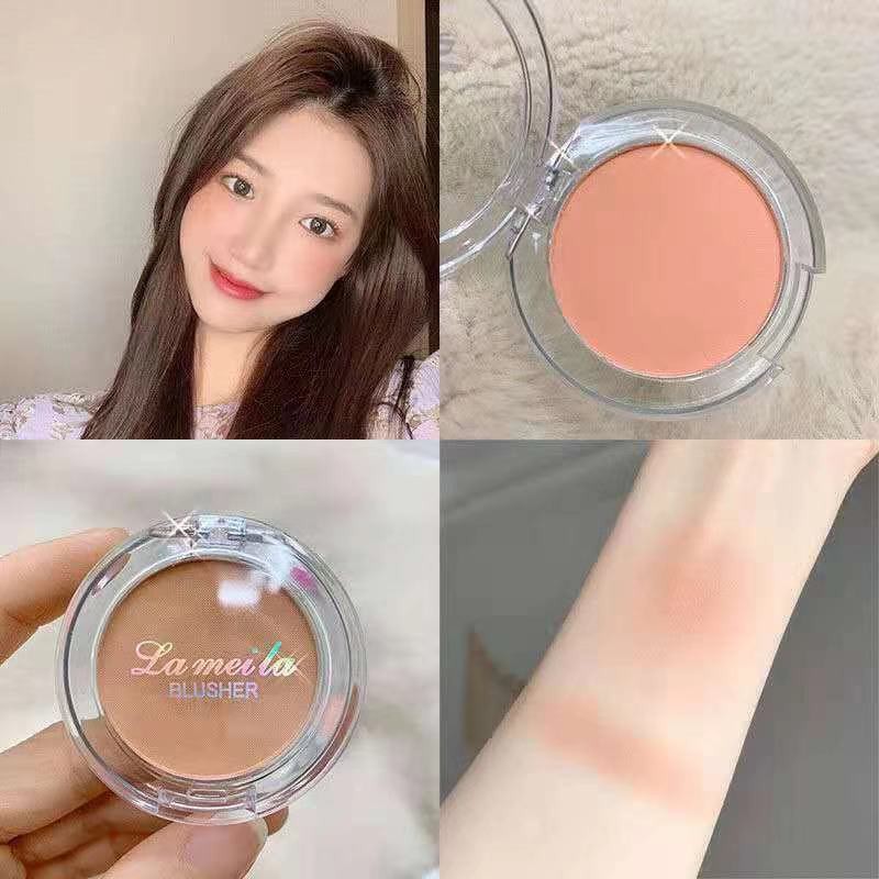 【sản phẩm mới】 🌸Phấn má hồng đơn sắc Lameila Blusher Color Geometry Tone Cam Đào - Chính hãng Lameila