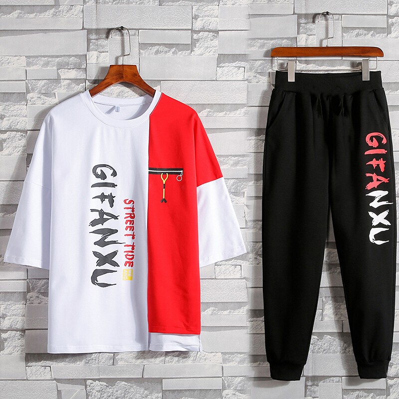 Bộ Quần Áo Thun Nam Thể Thao Mùa Hè Tay Ngắn Quần Dài GiFanXu Thời Trang SEPTEMBERGIRL1989 SET NAM 9000026C | BigBuy360 - bigbuy360.vn