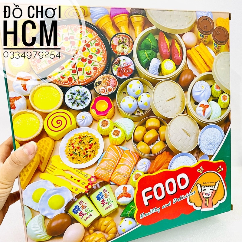 [CHẤT LƯỢNG] Hộp đồ chơi bánh bao có xửng hấp cao cấp dành cho bé thích nấu ăn nhà bếp cắt thái trái cây hoa quả