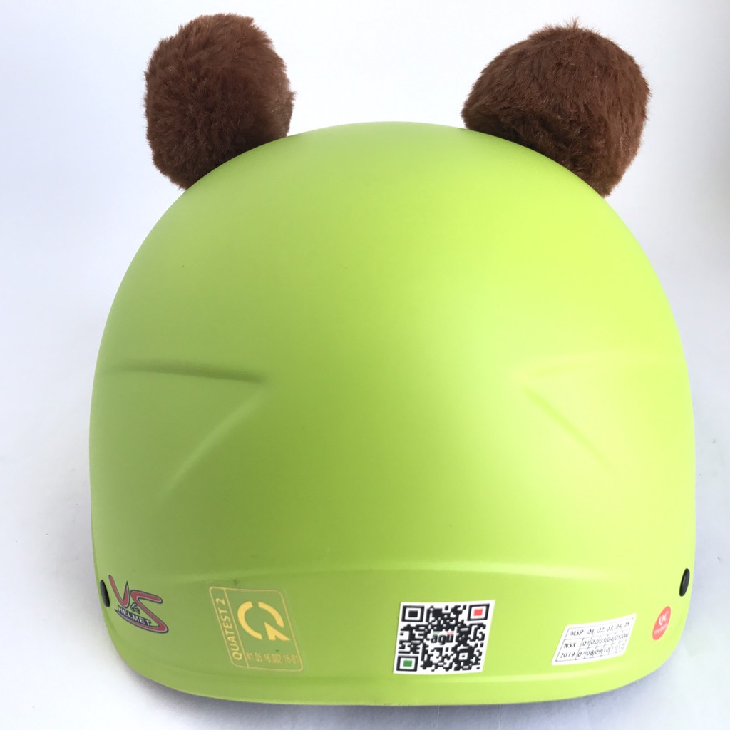 Mũ bảo hiểm trẻ em V&amp;S Helmet heo xanh lá