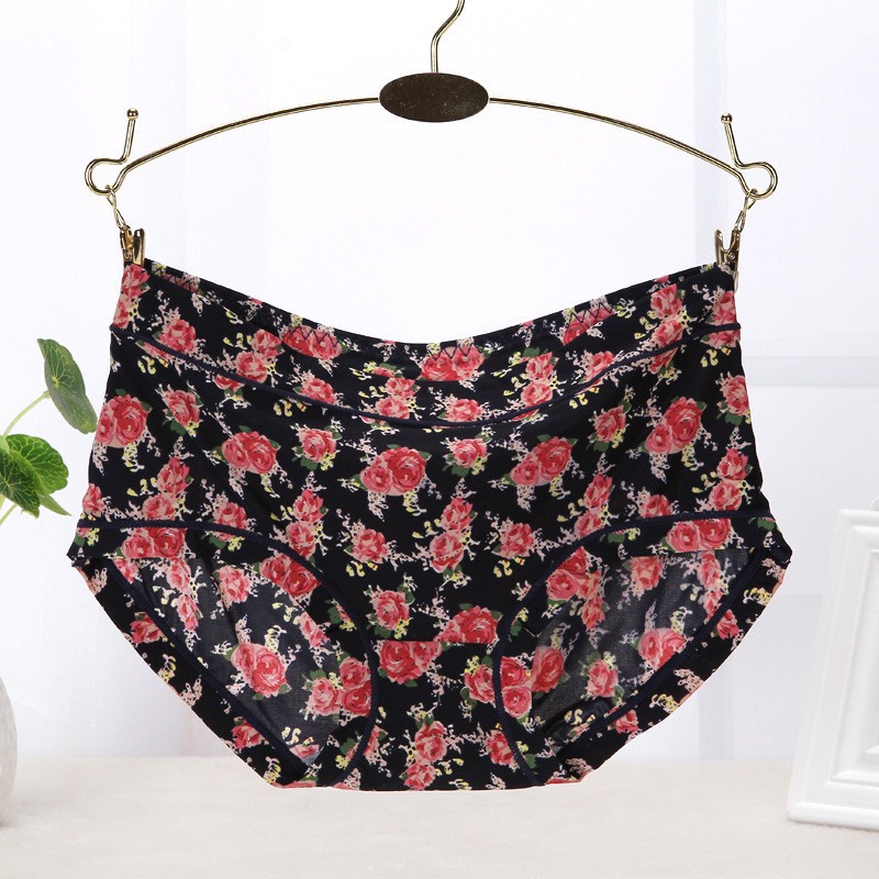 Quần lót su hoa điều hoà thông hơi cạp cao 5084