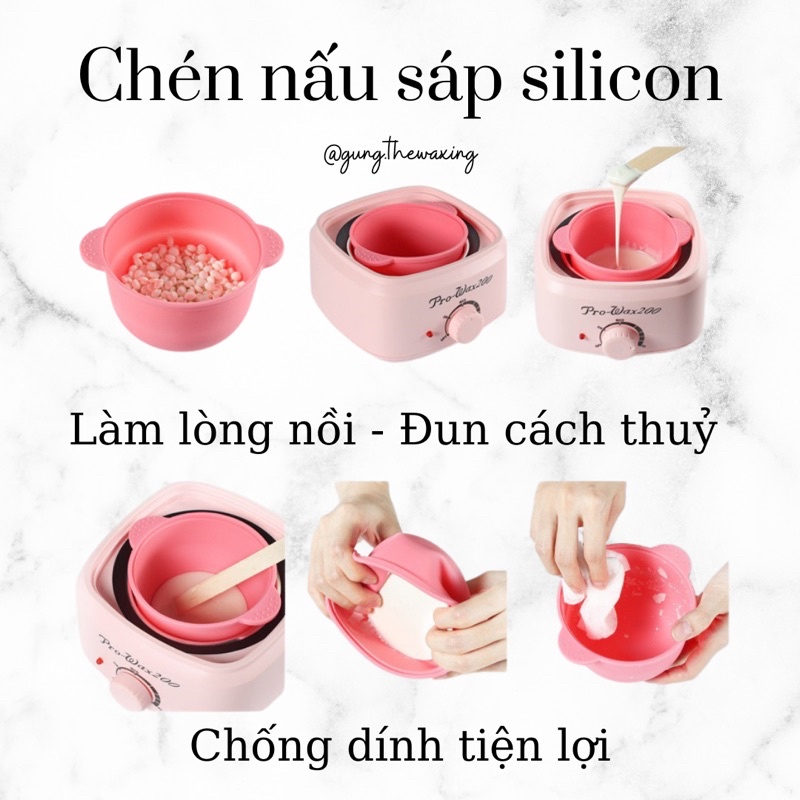 CHÉN NẤU SÁP WAX SILICON CHỐNG DÍNH - LOẠI 1 SIÊU DẺO VÀ BỀN