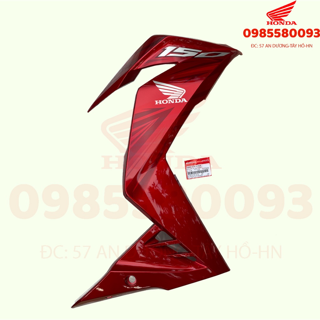 Nhựa cánh yếm xe winner 150 v1, bửng xe màu đỏ 2016 chính hãng honda