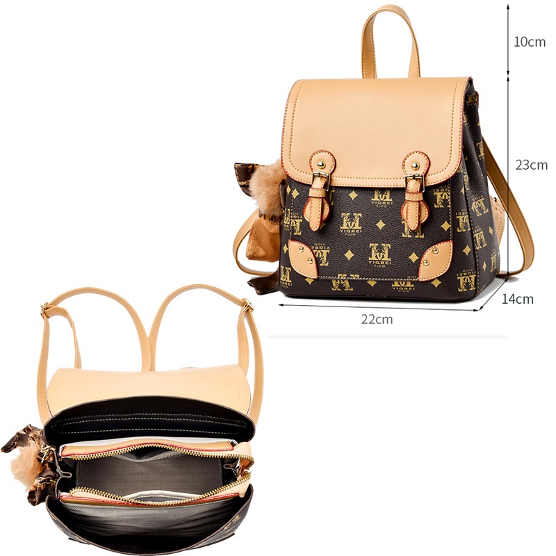 Ba Lô Thời Trang In Họa Tiết Phong Cách Hàn Quốc Dành Cho Nữ