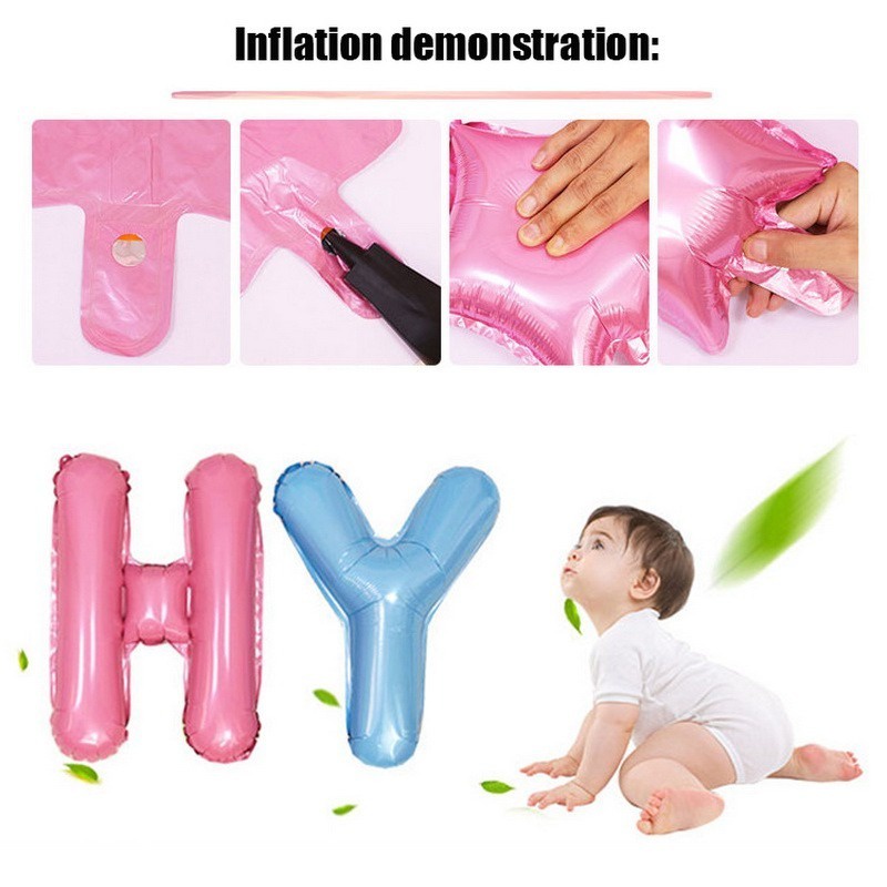 Set 33 Bong Bóng Trang Trí Tiệc Sinh Nhật Cho Bé