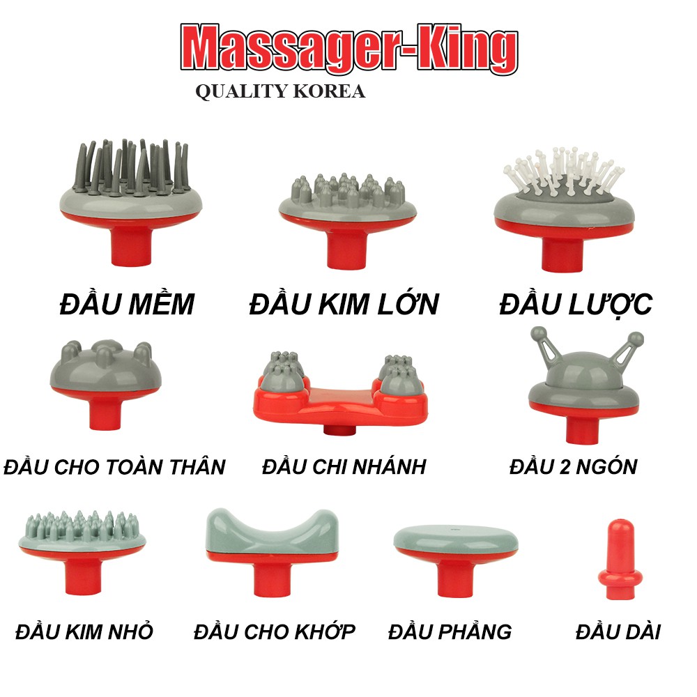 Máy massage cầm tay 10 đầu King Massager