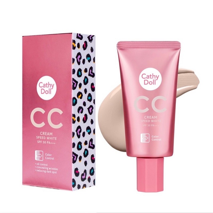 Kem Nền Cathy Doll Speed White CC Cream SPF50 PA+++ 50ml