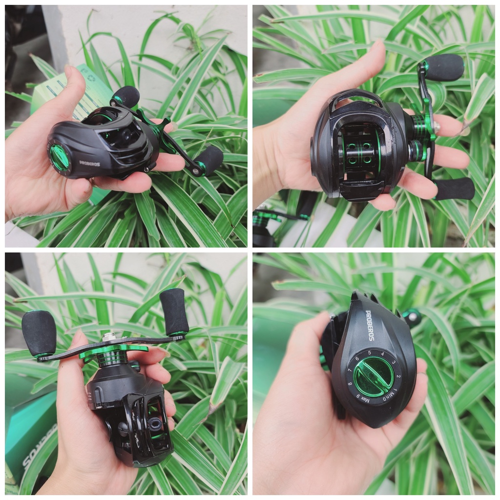 Máy ngang Câu Lure Proberos Xanh Đen full kim loại chất lượng cao thegioidocaulure68