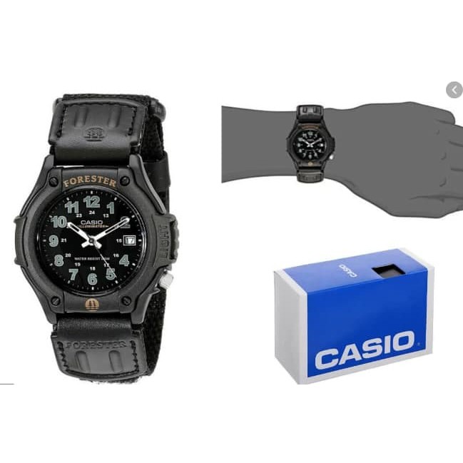 Đồng hồ dây vải bố - phong cách thể thao - Màu đen - CasioFT500WVB-1BV - Dòng Forester