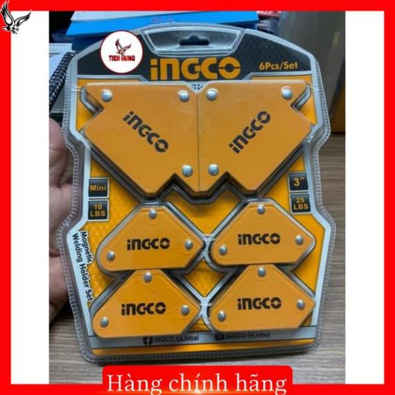 Bộ ke góc hàn nam châm 6 chi tiết Ingco AMWH6001