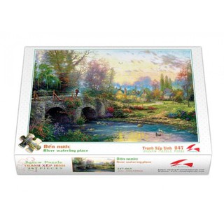 Tranh xếp hình 247 mảnh - BẾN NƯỚC