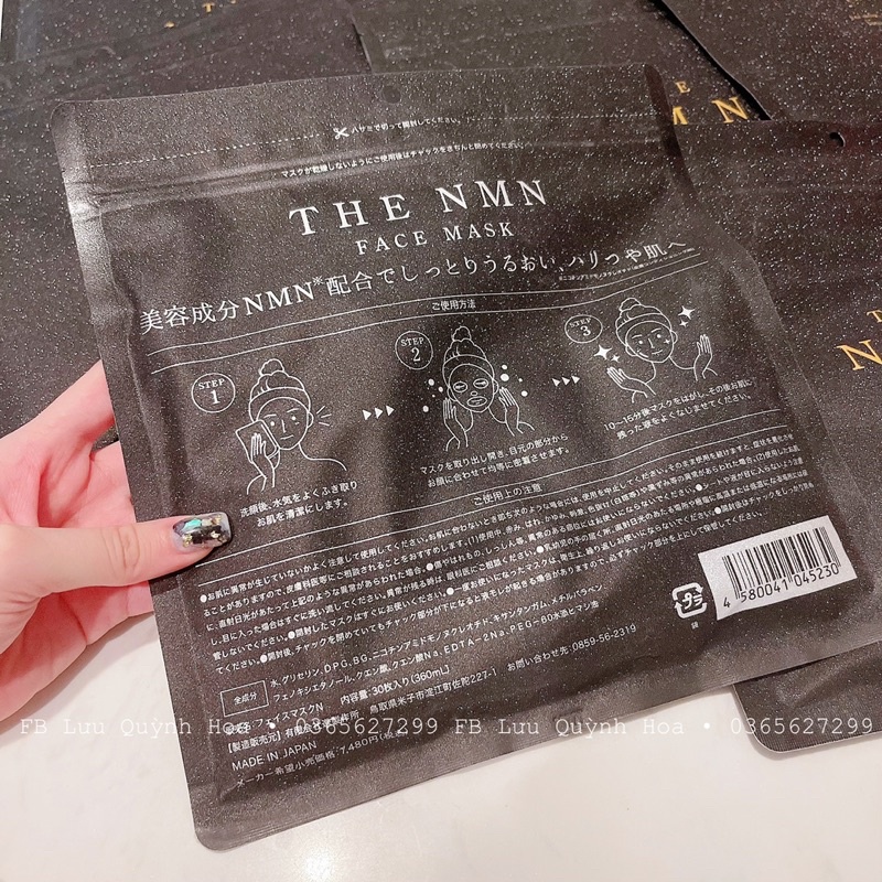 Mặt nạ tế bào gốc NMN Face Mask Nhật 30 miếng