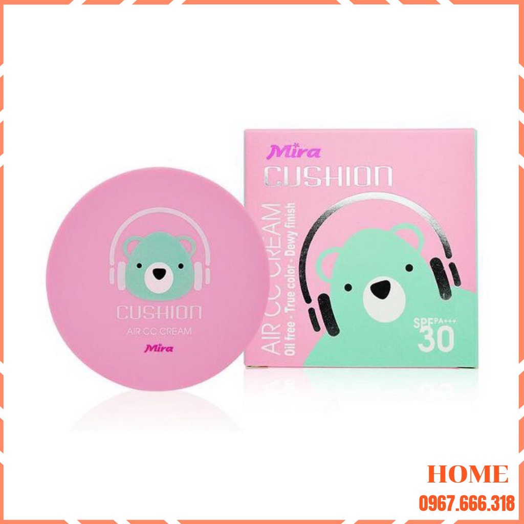 Phấn nước trang điểm kiềm dầu Mira Cushion Air CC Cream Hàn Quốc 15g - chống nắng , che phủ mọi khuyết điểm